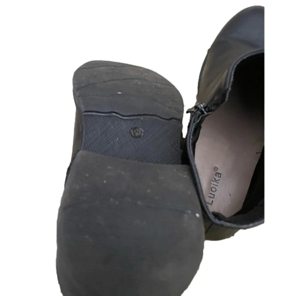 Luoika Ankle Boots, Side Zipper Booties size 8 - Picture 2 of 8